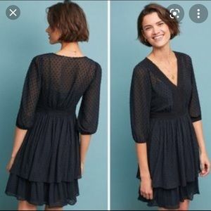 Anthropologie Swiss Dot Dress